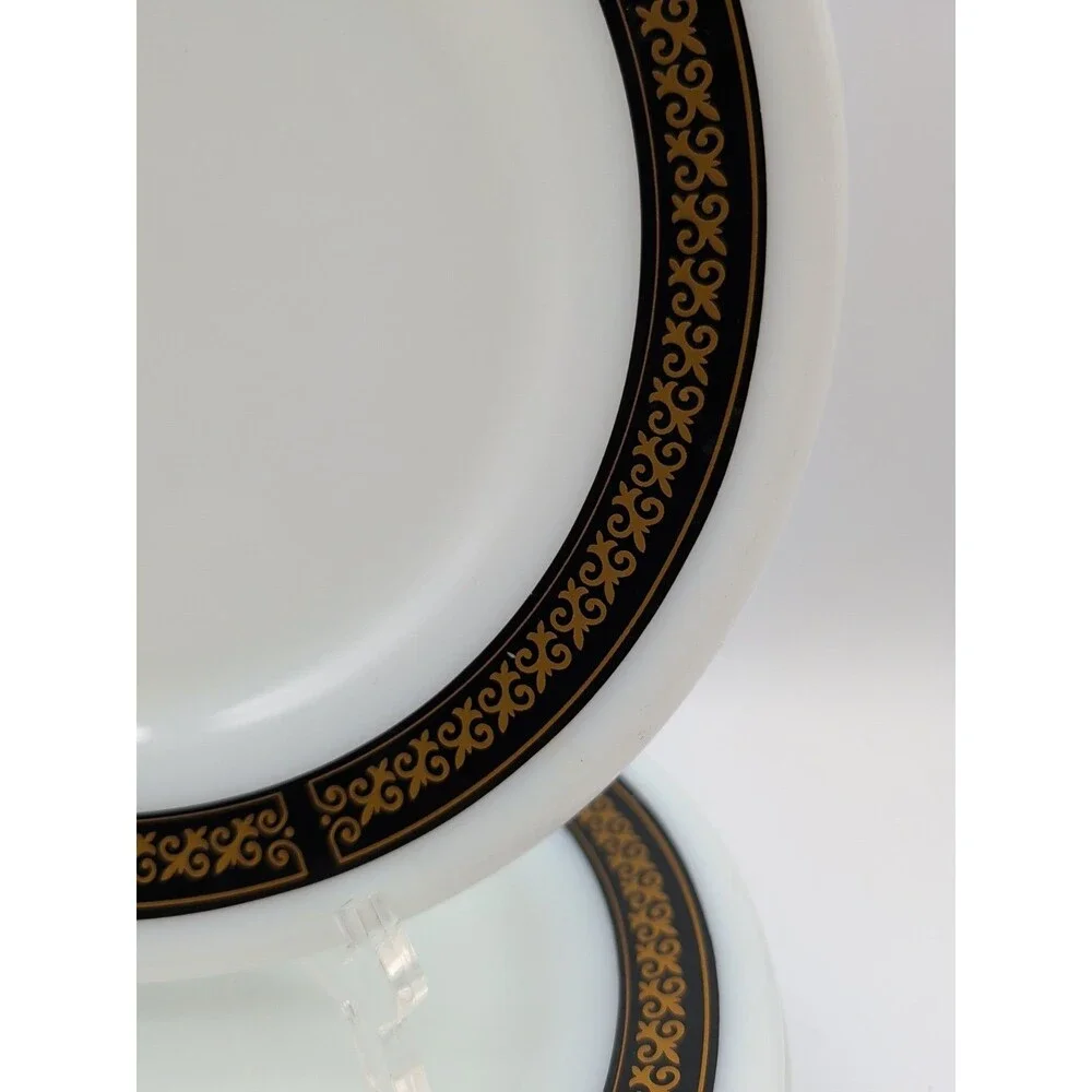 PYREX VTG 703-3 Tableware EBONY FLEUR DE LIS 9